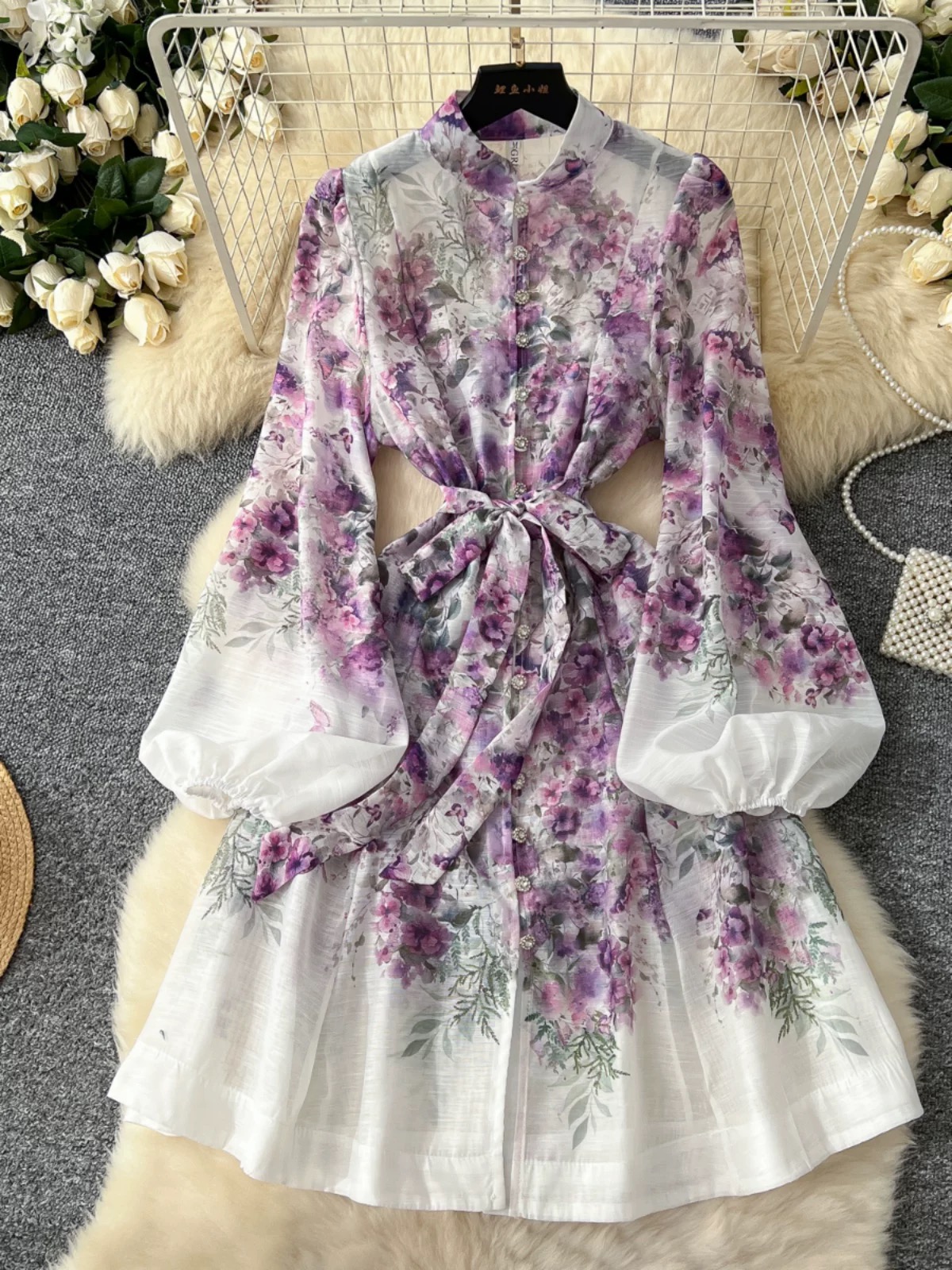 Hung up on you print dress ED170 images